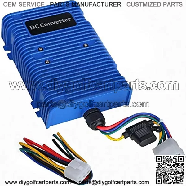 Golf Cart Voltage Reducer 30 Amp, 36V 48V to 12V DC Converter with 360 Watt Dual Power Source for Club Car EZGO Yamaha - Image 2