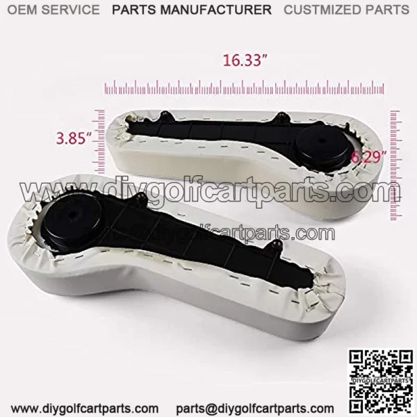 Universal Golf Cart Rear Seat Arm Rest Cushion with Cupholder Compatible for EZGO, Club Car, Yamaha and Other Golf Cart Models - Image 2