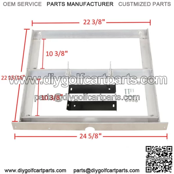 For EZGO 36V TXT/MEDALIST 1994-2013 GOLF CART ALUMINUM BATTERY TRAY