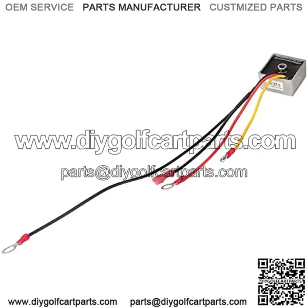 Golf Cart Voltage Regulator Rectifier for Club Car DS 1992 Up 4-Cycle Gas & Carryall Models,Replace OEM 1015777 1027101-01 1027112-01,MPN 6355
