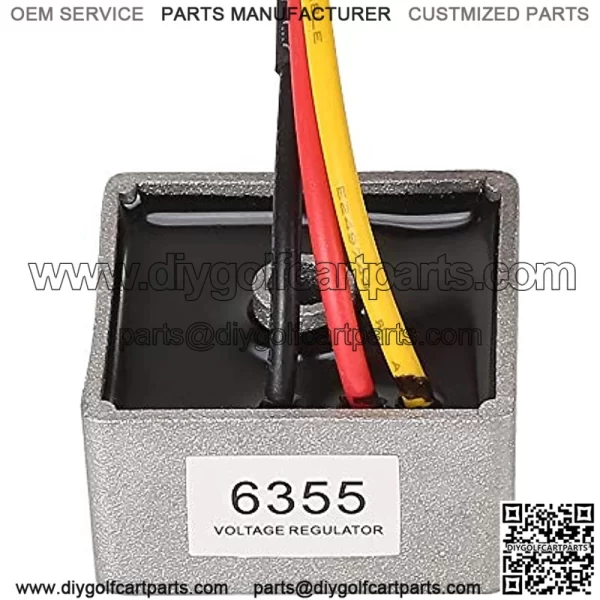 Golf Cart Voltage Regulator Rectifier for Club Car DS 1992 Up 4-Cycle Gas & Carryall Models,Replace OEM 1015777 1027101-01 1027112-01,MPN 6355 - Image 3