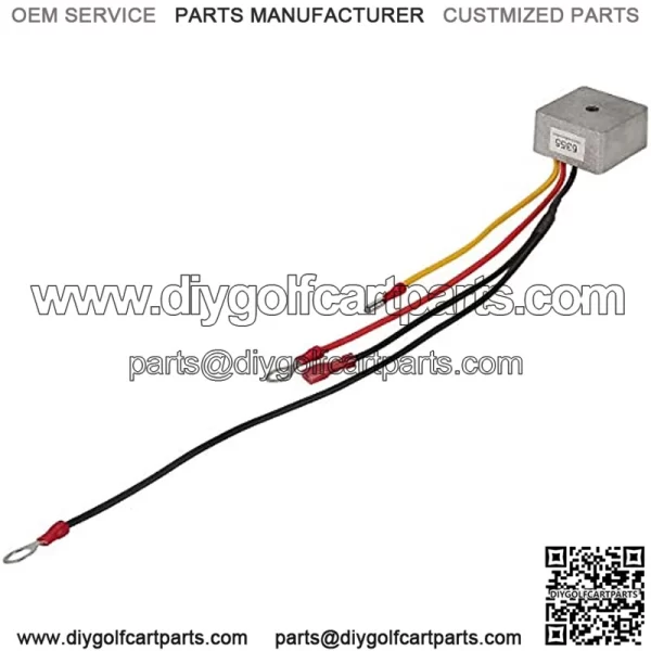 Golf Cart Voltage Regulator Rectifier for Club Car DS 1992 Up 4-Cycle Gas & Carryall Models,Replace OEM 1015777 1027101-01 1027112-01,MPN 6355 - Image 4
