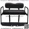 Gusto Club Car DS Golf Cart Flip Folding Rear Back Seat Kit - Black - Image 2