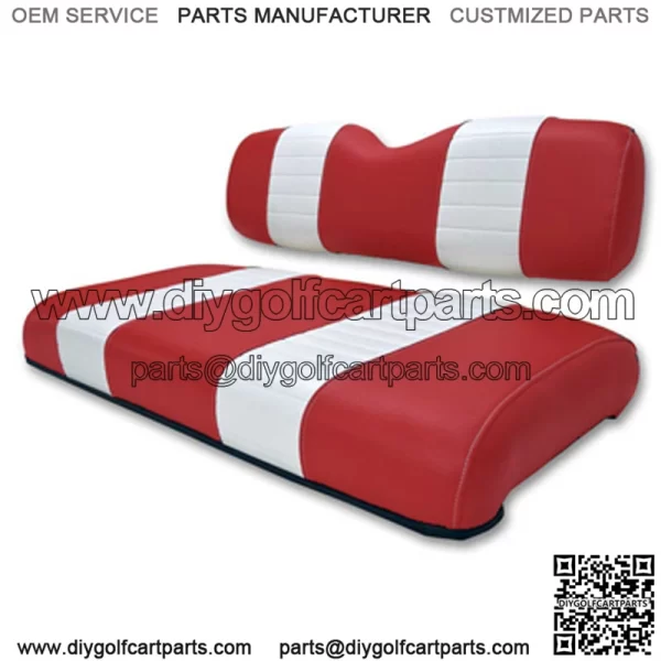 Gas Red White Seat Cushion Set (Fits 1988-1994)
