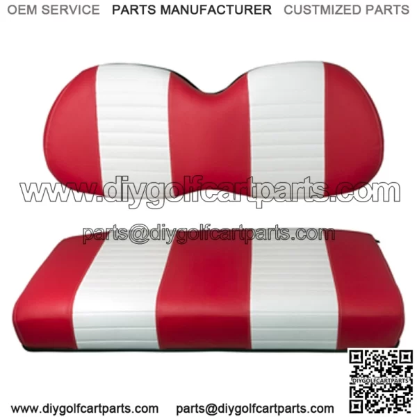 Precedent Red White Seat Cushion Set (Fits 2004-Up)