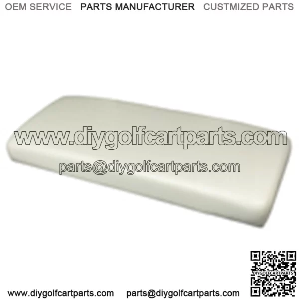 White Seat Bottom Cushion Assembly for Club Car DS (1979-99)