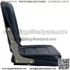 Forklift Seat Adjustable Tractor Seat ATV Seat Suspension Mower Seat Adjustable Back Seat Angle Waterproof PVC for Tractor/Skid Loader/Mower/UTV/ATV/Heavy Mechanical Seat (Black) - Image 4