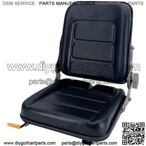 Forklift Seat Suspension Tractor Seat PVC with 140?? Adjustable Back Angle Fits Excavator Forklift, Tractor, Skid Loader, Backhoe Dozer Telehandler Heavy Mechanical Seat Black