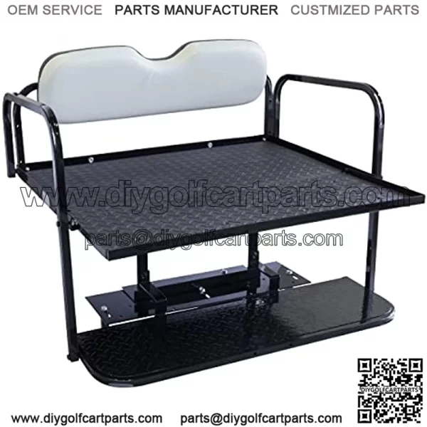 Yamaha G29 / Drive/YDRA/YDRE (07-16) Golf Cart Rear Flip Seat with Steel Frame - Image 2