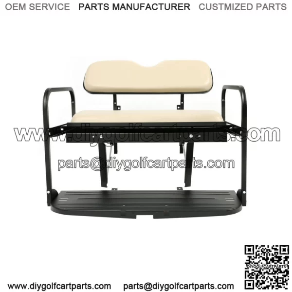 For 07-16 Yamaha Drive G29 Golf Cart Flip Folding Rear Back Seat Kit