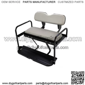 For Yamaha G14 G16 G19 G22 Golf Cart Rear Back Seat Kit Flip Folding Off-White