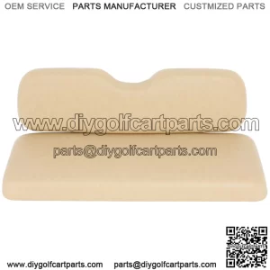 Rear Tan Golf Cart Seat + Back Cushion For Ezgo TxT,Rxv,ST,ST Sport,Valor models