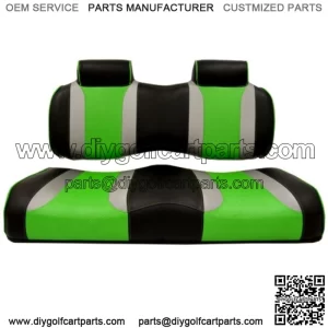 Golf Cart Seats for Club Car Precedent (2004-2011) - Black/Green