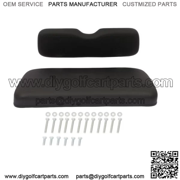 For EZGO TXT Balck Golf Cart Front Cushion Set Seat Kits