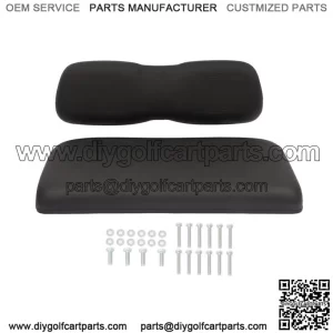 Fits Club Car DS Black Golf Cart Front Seat & Back Cushion Set