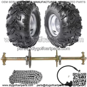 44" Rear Live Axle Kit Complete Wheels For Go Kart Golf Cart ATV Quad Trike Bugg