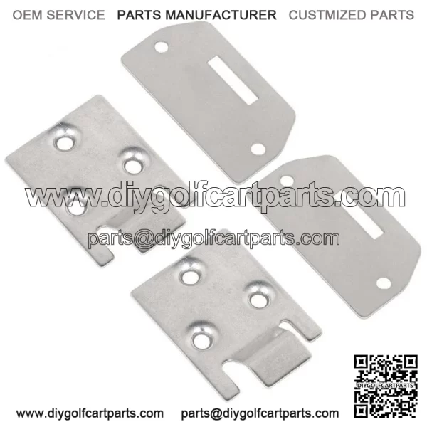 NEW Set of 2 Seat Bottom Hinge and Plate for EZGO TXT/Medalist 1995 Up Golf Cart - Image 3