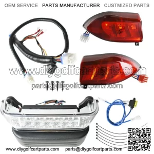 For Club Car Precedent 2004-2008 Golf Cart LED Headlight Tail Light Kit 12V