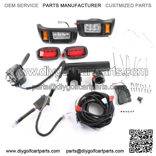 Golf Cart LED Headlight and Tail Light Kit  Fits For Club Car DS Carts 1993-UP - Image 2