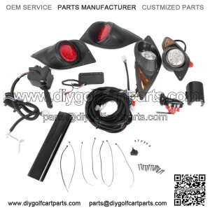 12V LED Light Kit + Turn Signal Horn Brake For Yamaha G29 YDR Drive 2007+ Golf