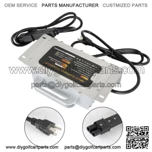 Golf Cart - 48 Volt 15 Amp Battery Charger -2 Pin Handle For Yamaha G19/G22