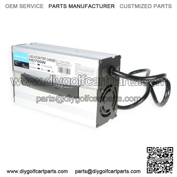 For EZGO Marathon Golf Cart - 36 Volt 15 Amp Battery Charger - SB50 Handle - Image 3