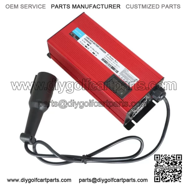 For Club Car Golf Cart Battery Charger 48v Round 3 Pin Plug 10A with OBC bypass - Image 3