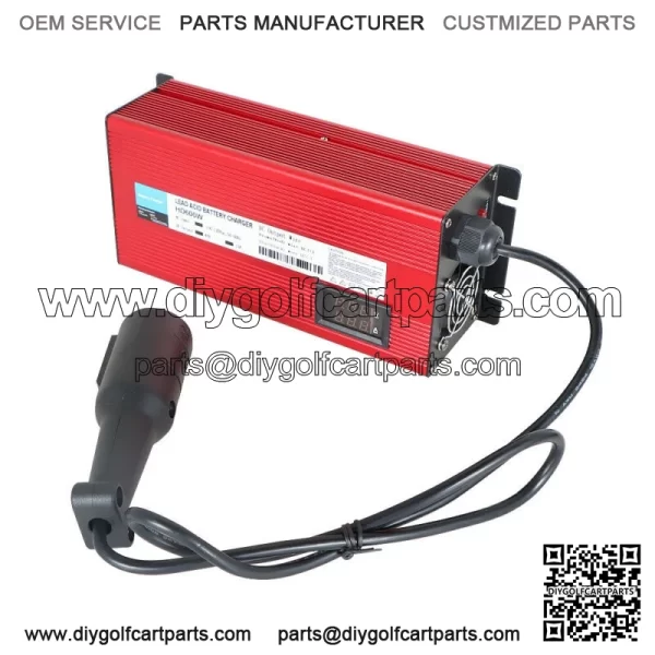For Club Car Golf Cart Battery Charger 48v Round 3 Pin Plug 10A with OBC bypass - Image 4