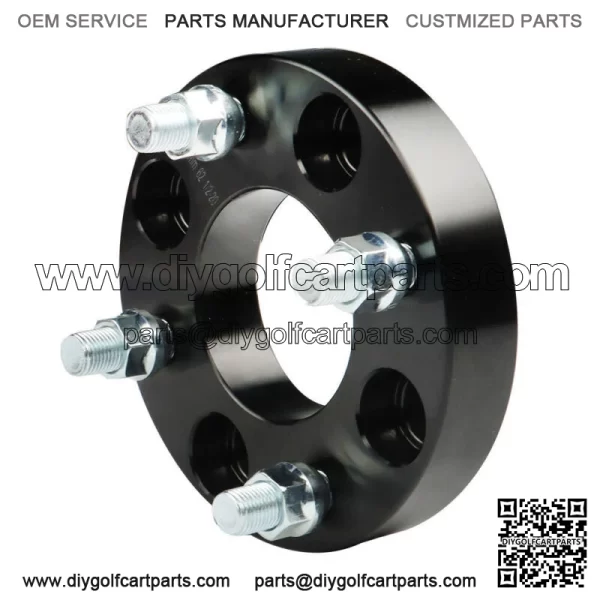 4pcs 1 inch 4x4 Black ATV Wheel Spacers Fit for EZ GO EZGO Club Car Golf Cart - Image 2