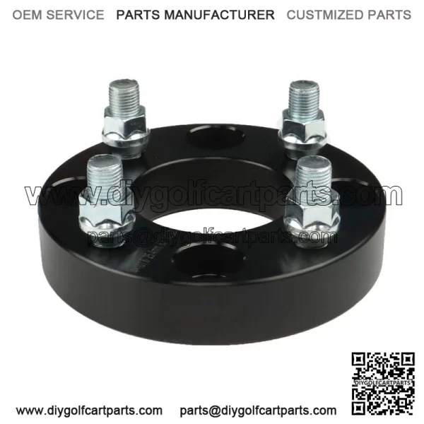 4pcs 1 inch 4x4 Black ATV Wheel Spacers Fit for EZ GO EZGO Club Car Golf Cart - Image 4
