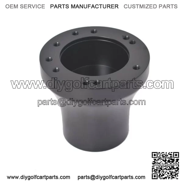 Steering Wheel Hub Adapter For EZ-GO TXT / RXV Golf Cart 5 Hole 6 Hole Black