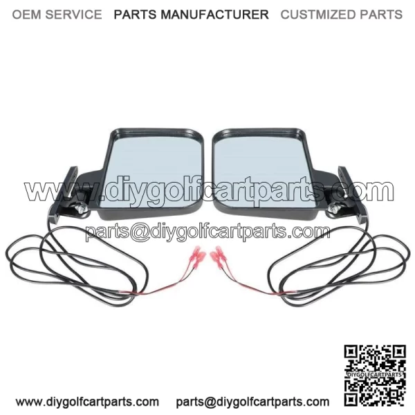 Golf Cart Side Mirrors W/ Led Arrow Turn Signal For EZGO Club Car YAMAHA - Image 4