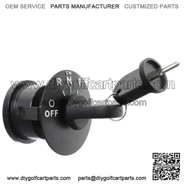 Ignition Key Switch & 2 Keys for 48V RXV EZGO Electric Golf Cart 2008 & Up - Image 3