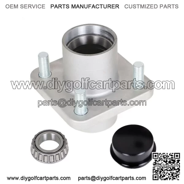 Front Hub Assembly Wheel Hub For EZGO TXT/ Medalist G/E Golf Cart 1976-2001.5