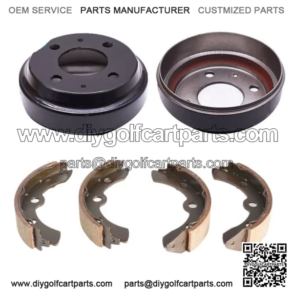 Gas/Electric Golf Cart Brake Drums Shoes Kits for Yamaha G1, G2, G8, G9 (82-92)