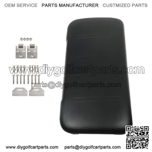 Black Front Seat Bottom For EZGO Medalist TXT 1994-2013 Golf Cart Hardware Incl.
