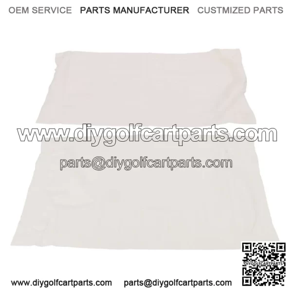 Front Seat Cover For Club Car Precedent Golf Cart - White Color(Bottom+Backrest) - Image 3