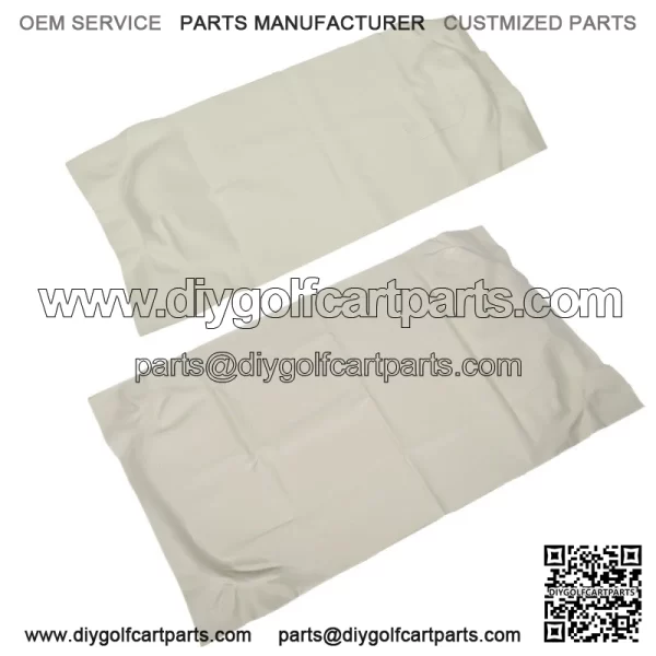 White Front Seat Cover Set For EZGo TXT 1995-2013 Golf Cart #71602-G01 71753-G0 - Image 2