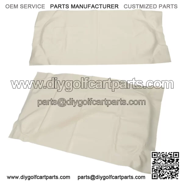 White Front Seat Cover Set For EZGo TXT 1995-2013 Golf Cart #71602-G01 71753-G0 - Image 3