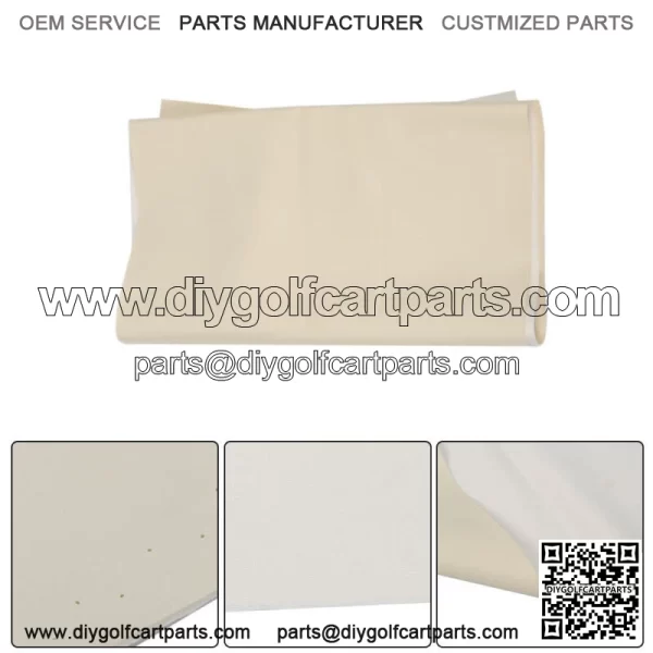 White Front Seat Cover Set For EZGo TXT 1995-2013 Golf Cart #71602-G01 71753-G0 - Image 5